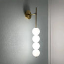 LED Nordic Wall Lamp Milky White Gourd Light for Living Room by Ljojo