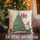 Ljojo Merry Christmas Gnome Print Pillow Cover for Sofa or Bed Decor