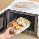 Ljojo Stainless Steel Lunch Box with Compartments - Large Capacity Bento Box