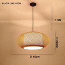 Bamboo Chandelier Pendant Light - Traditional Southeast Asian Style for Tea Room Decor by Ljojo