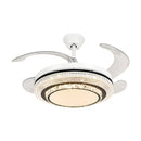 Ljojo 110V 220V LED Ceiling Fan with Remote Control and ABS Blades