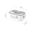 Ljojo Double-Layer Insulated Oval Lunch Box for Fresh Meals