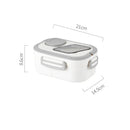 Ljojo Double-Layer Insulated Oval Lunch Box for Fresh Meals