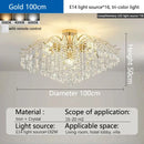 Modern Crystal Luxury E14 LED Lights Chandelier For Living Room Bedroom Pendant Lamp by Ljojo