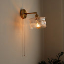 Ljojo LED Copper Glass Wall Light Fixture Retro Style Mirror Bar Lamp
