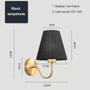 Nordic Fabric Lampshade Wall Lamp E27 LED - Modern Bedroom & Dining Room Lighting by Ljojo