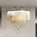 Modern Luxury Tassel Chandelier Hanging Pendant Light for Dining Room by Ljojo