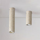 Natural Stone Travertine Ceiling Light - Elegant Handcrafted Lamp by Ljojo