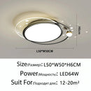 LED Ceiling Lamp Modern Nordic Moon Design Remote Control Light Fixture Ljojo