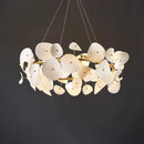 Ljojo Luxury Lotus Leaf Chandelier: Elegant Lighting for Home, Hotel, and Dining Area
