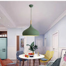 Nordic Colored Chandelier Wooden Pendant Light LED Lamp Single Head Aluminum Children Room Ljojo