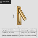 Ljojo LED Wall Light with Switch and USB Charging - Bedroom Reading Lamp