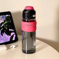 Ljojo 550ml Handle Straw Water Bottle - BPA Free, Sport Tumbler for Gym, Office