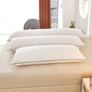 Ljojo Long White Pillow Core for Home Bed, Washable & Skin-friendly Neck Cushion