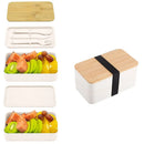 Ljojo Stackable Bento Lunch Box Set with Insulated Bag