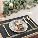 Ljojo 30x45cm Luxe Woven Vinyl Placemats for Kitchen & Dining