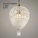 American Luxury Crystal Pendant Lights French Balloon Suspension Lights for Baby's Room by Ljojo