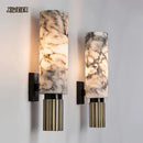 Ljojo Marble Wall Lamp: Medieval Style Copper Wall Sconce for Elegant Living Room Decor