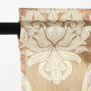 Ljojo Luxury Jacquard Floral Tassel Window Valance for Elegant Home Decor