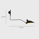 Aluminium Adjustable Long Arm LED Wall Lamps for Bedroom | Nordic Retro Spider Serge Mouille by Ljojo