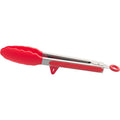 Ljojo 10 Silicone Non-Slip Cooking Clip Stainless Steel Kitchen Tongs BBQ Salad Tools