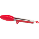 Ljojo 10 Silicone Non-Slip Cooking Clip Stainless Steel Kitchen Tongs BBQ Salad Tools