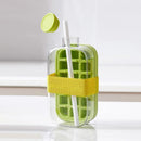 Ljojo 2-in-1 Water Bottle with Straw and Ice Cube Tray for Refreshing Drinks