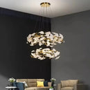 Ginkgo Leaf Ring Chandelier for High Ceiling - Ljojo
