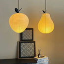 Japanese Wabi Sabi Radish Paper Pendant Lights Chandelier by Ljojo - Unique Dining Room Decor