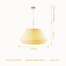 Nordic Pleated Cloth Pendant Lamp for Dining Room - Creative Chandelier Lighting by Ljojo