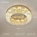 Ljojo LED Crystal Ceiling Lamp: Modern Home Decor Atmosphere Lighting