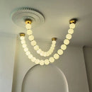 Ljojo Modern Crystal Chandelier Elegant Ceiling Pendant Light for Living Dining Bedroom