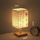 LED Square Decoration Table Lamp Dimmable Chinese Style USB Plug Night Light Ljojo