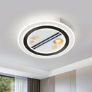 Ljojo Modern Minimal Fan LED Ceiling Pendant Light for Bedroom Lighting Fixtures