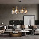 LED Chandelier Glass Pendant Light Retro Nordic Suspension Lamp for Kitchen Island Ljojo