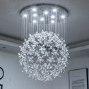 Ljojo Luxury Butterfly Crystal LED Ceiling Chandelier for Elegant Living Room Design