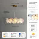 Ljojo Luxury Glass Crystal Chandelier for Living Room, Bedroom, and Study
