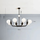 Nordic Glass LED Chandelier Pendant Lamp for Home Decor by Ljojo