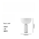 Danish Designer Marble Table Lamp USB Charging Touch Switch Medieval Cream Wind Desk Lights