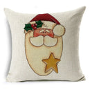 Christmas Santa Claus Pillowcase: Ljojo Linen Decoration for Car Sofa 45cm * 45cm
