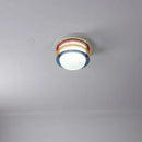 Ljojo Modern Color Premium Dopamine Circular Ceiling Light Medieval Bauhaus Bedroom Lamp