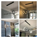Ljojo Metal Glass Bubble Chandelier Modern Lighting Fixture Dining Room Kitchen Home Decor