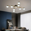 Ljojo Modern Black LED Chandelier Ceiling Light Fixture for Home Decor Living Room Dining