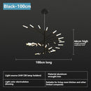 European Firework LED Chandelier for Living Room | Ljojo Pendant Lamp with Loft Hanging Lustre Fixtures