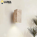 Ljojo Modern Wabi Sabi Limestone Wall Light Sconce LED Lighting Decor for Bedroom and Living Room