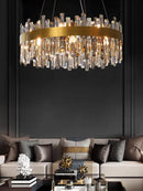Ljojo Luxury Crystal LED Pendant Chandelier for Living Room Decor
