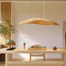 Wabi-Sabi LED Ceiling Chandelier Fish Bone Wood Pendant Light by Ljojo