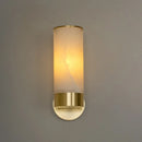 Luxury Alabaster Marble Wall Lamp: Modern Spanish Copper Sconce for Living Room by Ljojo