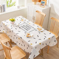 Ljojo Light Luxury Rectangular Tablecloth with Oil-Proof and Anti-Scalding Features