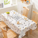 Ljojo Light Luxury Rectangular Tablecloth with Oil-Proof and Anti-Scalding Features